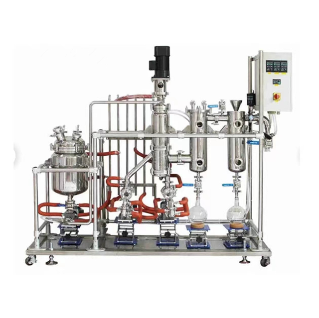 Dispositif d'extraction par distillation moléculaire en acier inoxydable